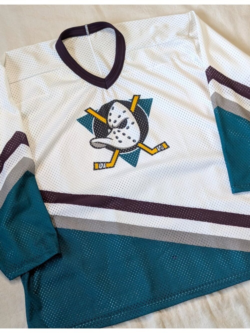Vintage 90s CCM Mighty Ducks Jersey Men s XL USA Made Maska Official Sportswear